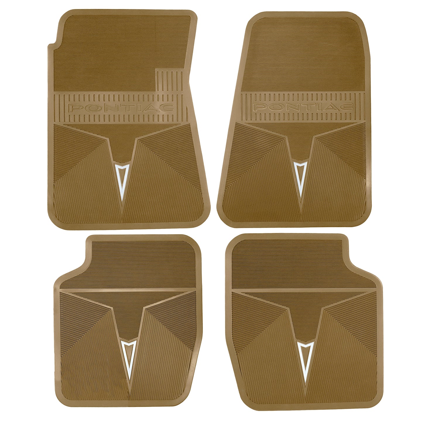 66-67 PONTIAC GTO/LEMANS/TEMPEST 'ORIGINAL REPRODUCTION' FLOOR MATS - DARK GOLD