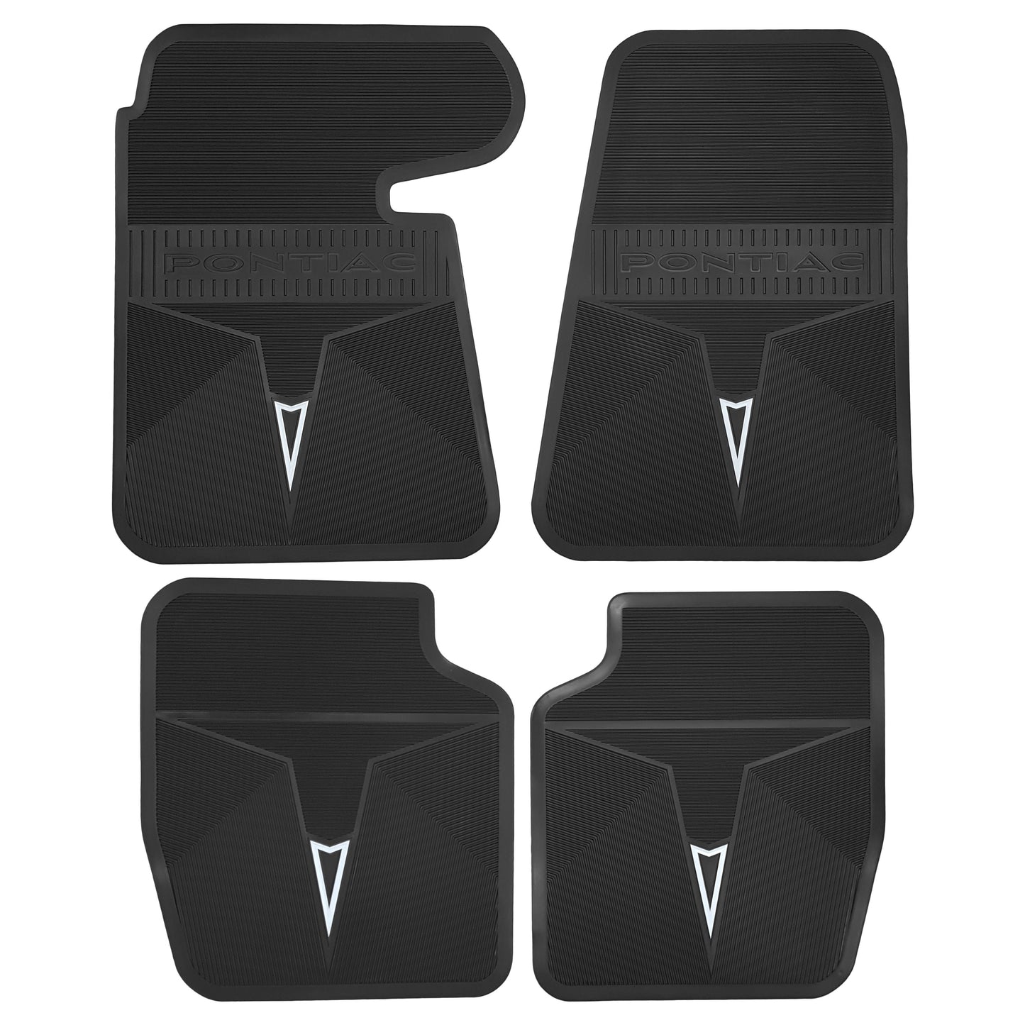 66-67 PONTIAC BONNEVILLE/CATALINA/GRAND PRIX ORIGINAL REPRODUCTION' FLOOR MATS - BLACK