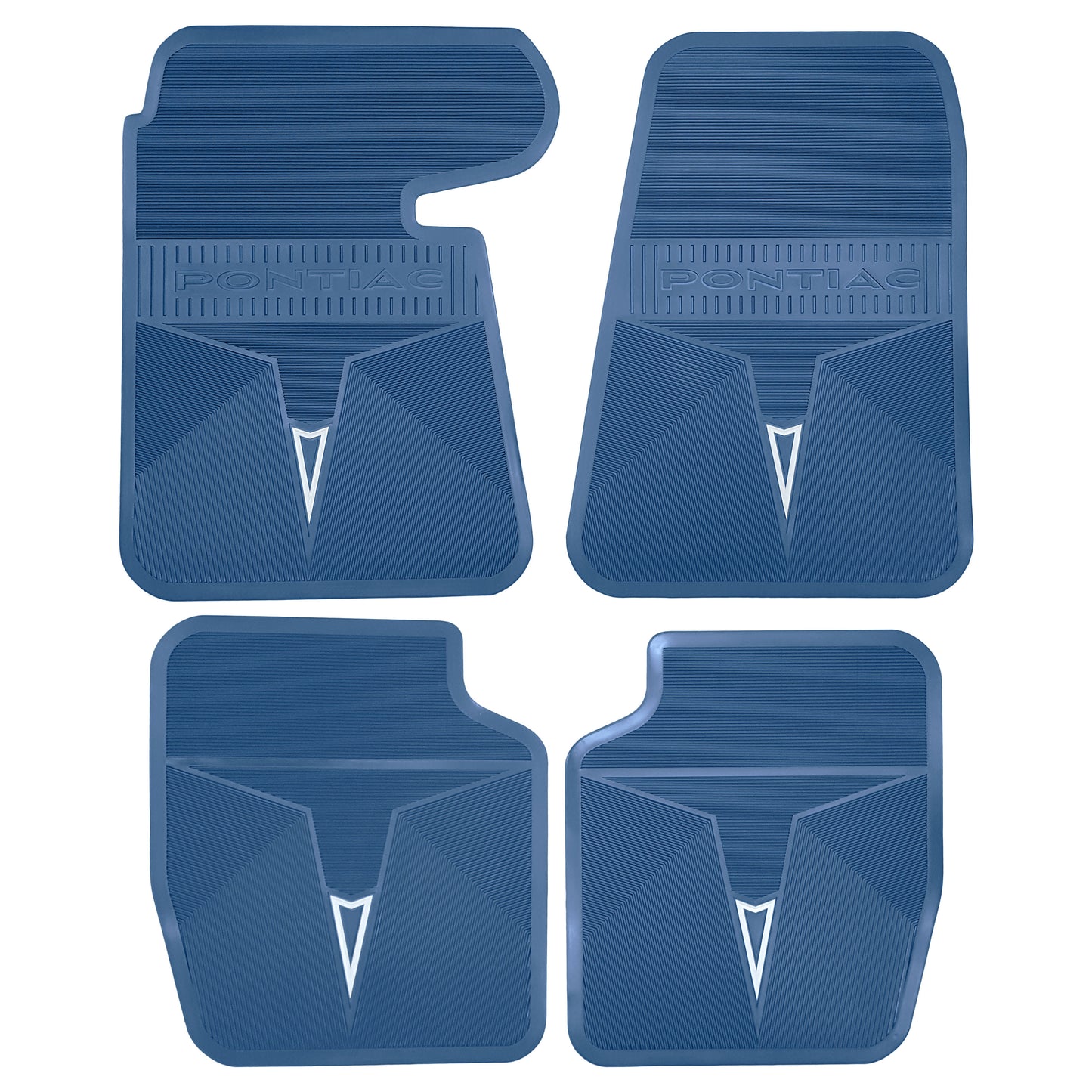 66-67 PONTIAC BONNEVILLE/CATALINA/GRAND PRIX ORIGINAL REPRODUCTION' FLOOR MATS - MEDIUM BLUE