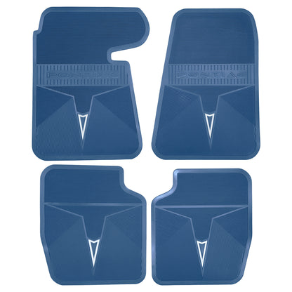 66-67 PONTIAC BONNEVILLE/CATALINA/GRAND PRIX ORIGINAL REPRODUCTION' FLOOR MATS - MEDIUM BLUE