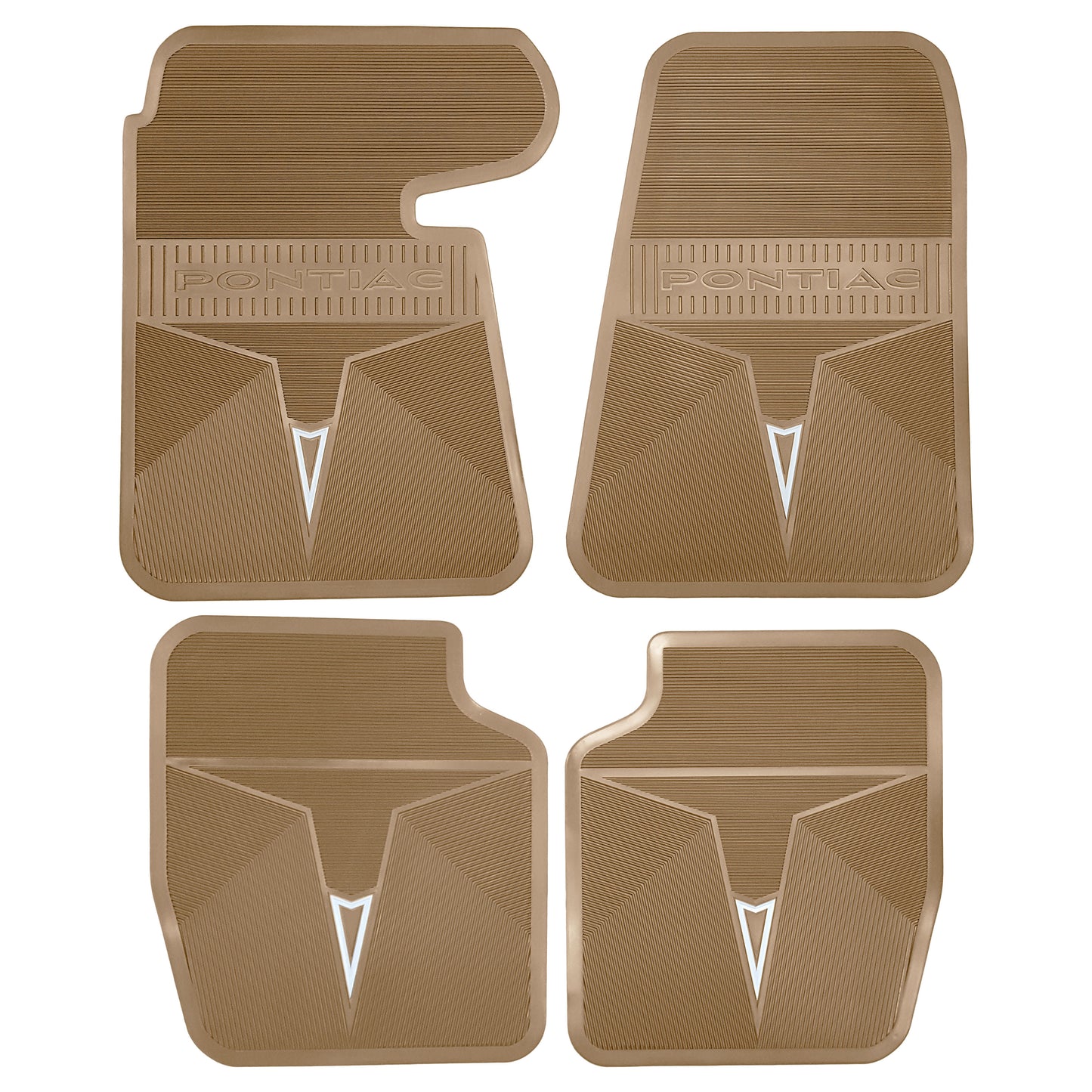 66-67 PONTIAC BONNEVILLE/CATALINA/GRAND PRIX ORIGINAL REPRODUCTION' FLOOR MATS - TAN