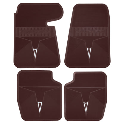 66-67 PONTIAC BONNEVILLE/CATALINA/GRAND PRIX ORIGINAL REPRODUCTION' FLOOR MATS - MAROON