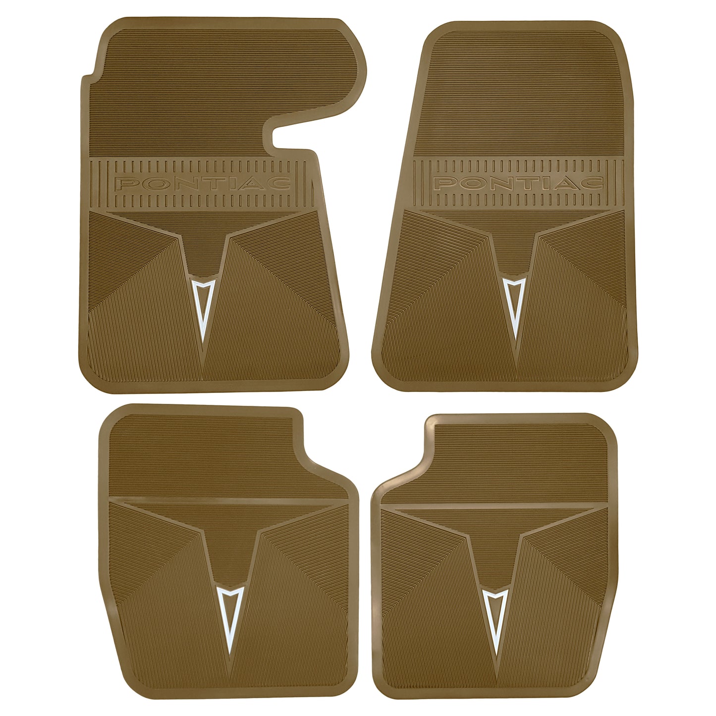 66-67 PONTIAC BONNEVILLE/CATALINA/GRAND PRIX ORIGINAL REPRODUCTION' FLOOR MATS - DARK GOLD