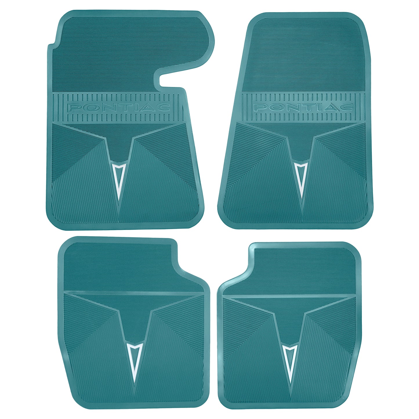 66-67 PONTIAC BONNEVILLE/CATALINA/GRAND PRIX ORIGINAL REPRODUCTION' FLOOR MATS - AQUA
