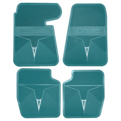66-67 PONTIAC BONNEVILLE/CATALINA/GRAND PRIX ORIGINAL REPRODUCTION' FLOOR MATS - AQUA