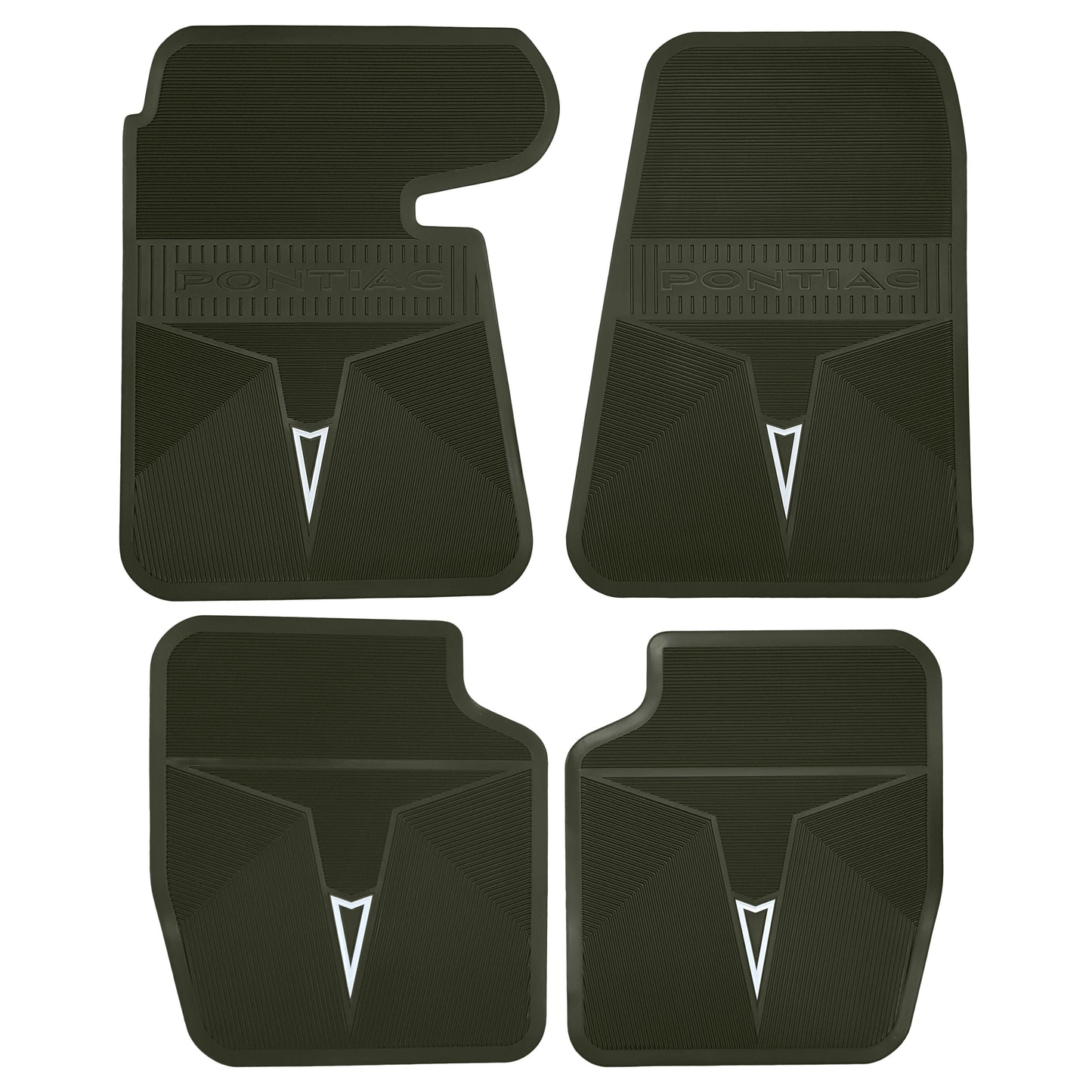 66-67 PONTIAC BONNEVILLE/CATALINA/GRAND PRIX ORIGINAL REPRODUCTION' FLOOR MATS - GREEN