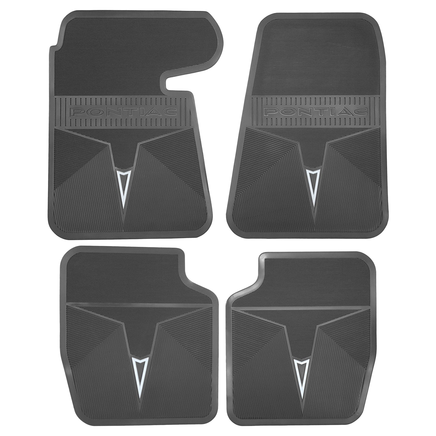 66-67 PONTIAC BONNEVILLE/CATALINA/GRAND PRIX ORIGINAL REPRODUCTION' FLOOR MATS - GRAY