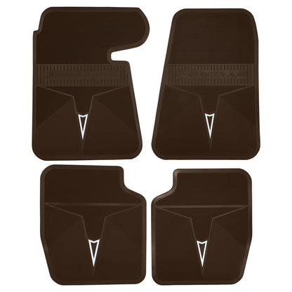 66-67 PONTIAC BONNEVILLE/CATALINA/GRAND PRIX ORIGINAL REPRODUCTION' FLOOR MATS - BROWN