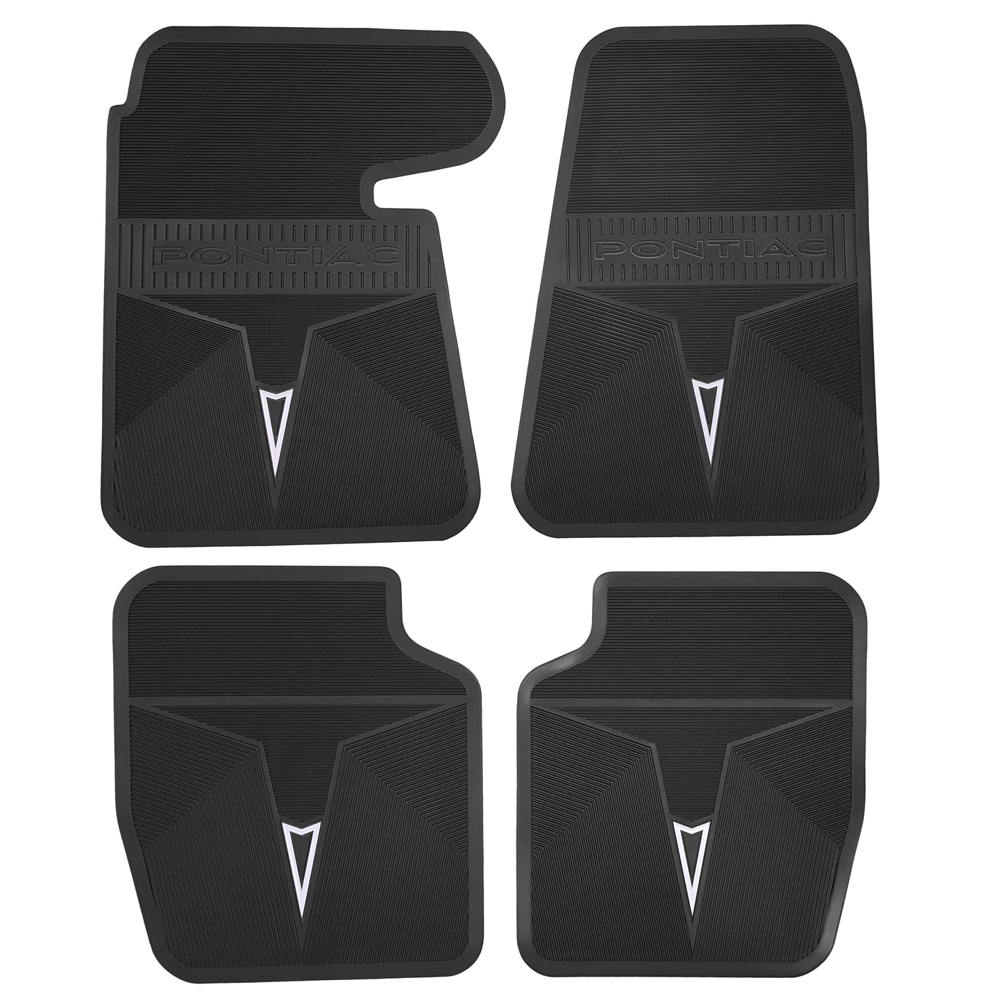 68-70 PONTIAC BONNEVILLE/CATALINA & 68 GRAND PRIX ORIGINAL REPRODUCTION' FLOOR MATS - BLACK