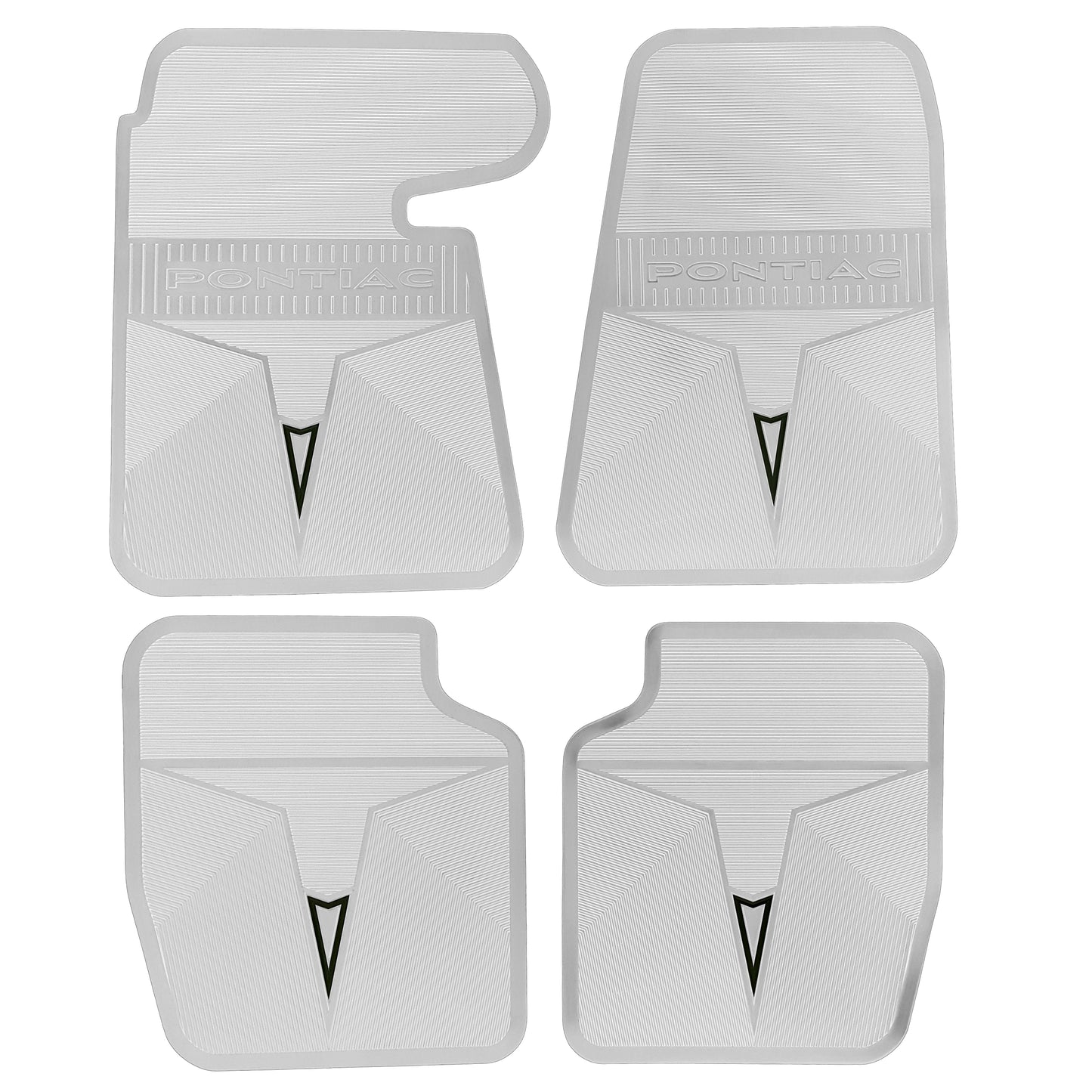 68-70 PONTIAC BONNEVILLE/CATALINA & 68 GRAND PRIX ORIGINAL REPRODUCTION' FLOOR MATS - WHITE