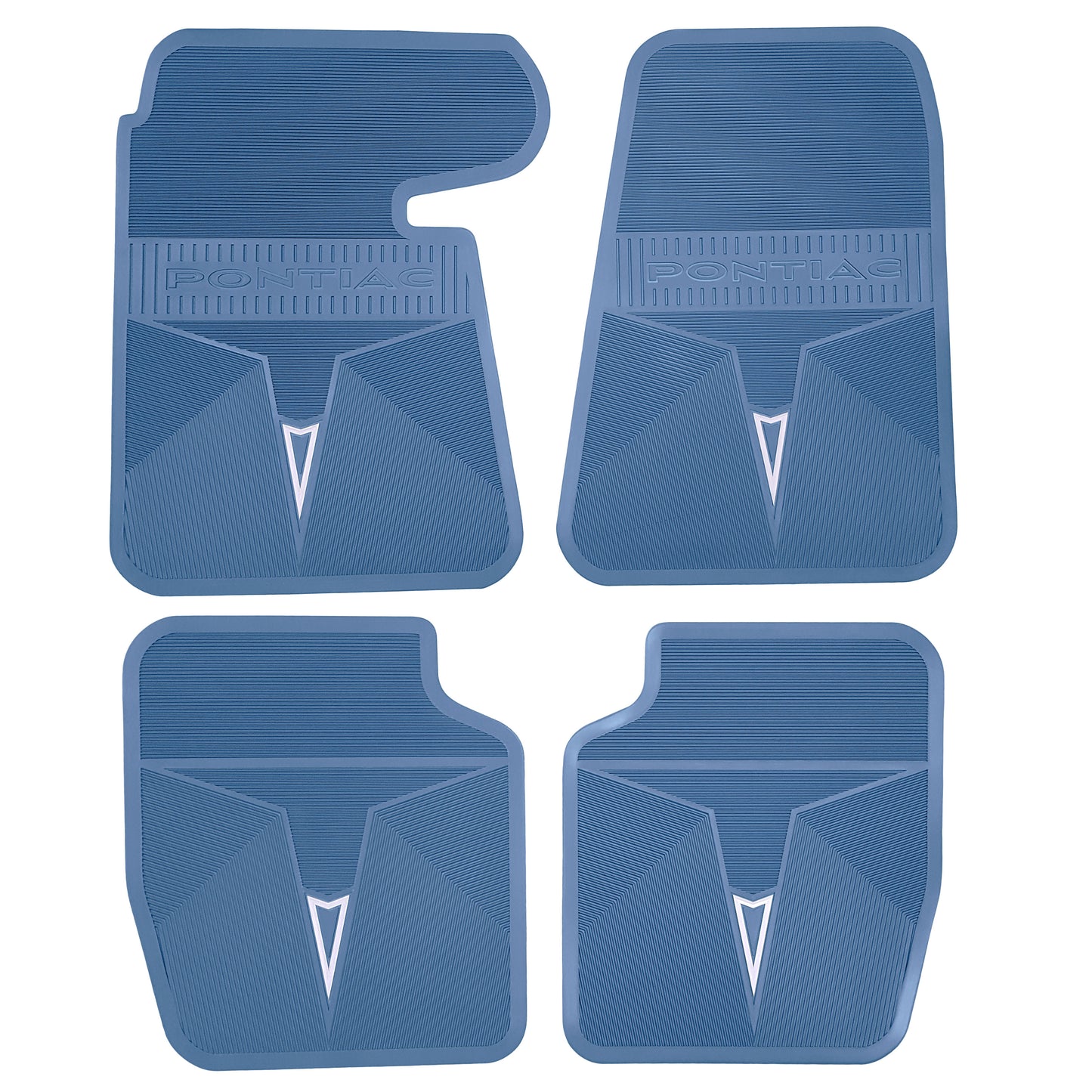 68-70 PONTIAC BONNEVILLE/CATALINA & 68 GRAND PRIX ORIGINAL REPRODUCTION' FLOOR MATS - MEDIUM BLUE