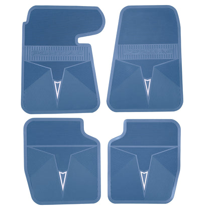 68-70 PONTIAC BONNEVILLE/CATALINA & 68 GRAND PRIX ORIGINAL REPRODUCTION' FLOOR MATS - MEDIUM BLUE