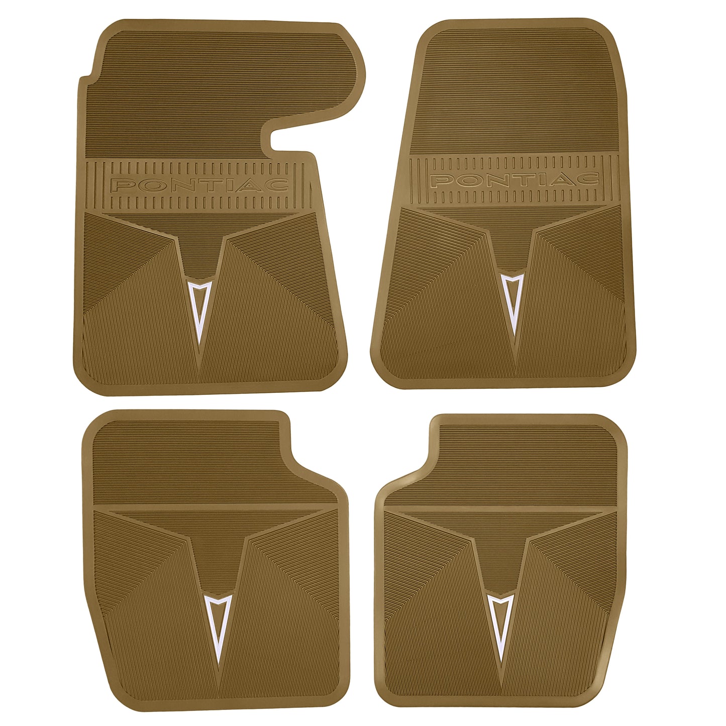 68-70 PONTIAC BONNEVILLE/CATALINA & 68 GRAND PRIX ORIGINAL REPRODUCTION' FLOOR MATS - DARK GOLD