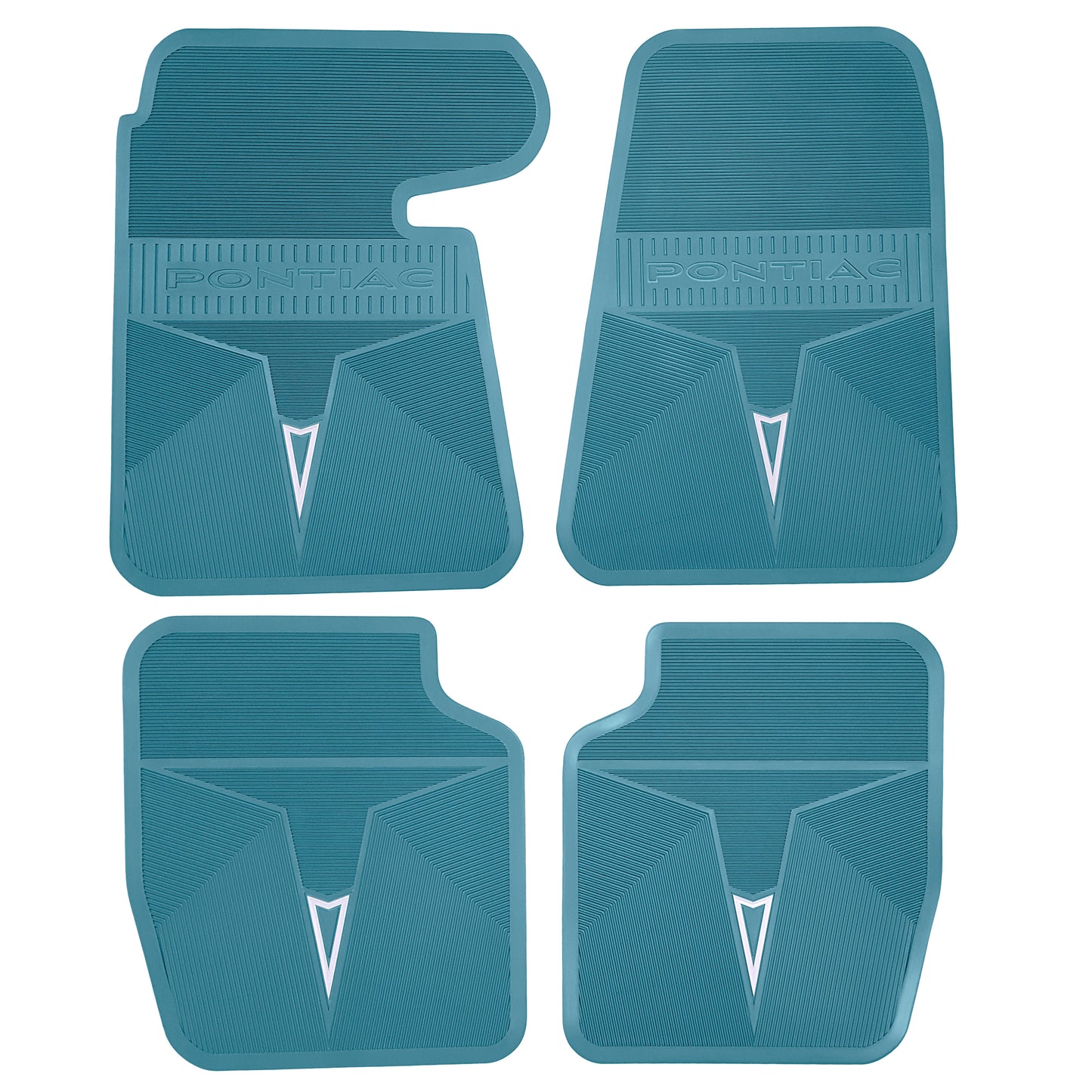68-70 PONTIAC BONNEVILLE/CATALINA & 68 GRAND PRIX ORIGINAL REPRODUCTION' FLOOR MATS - AQUA