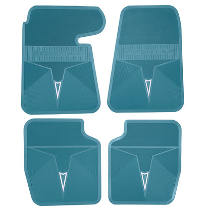 68-70 PONTIAC BONNEVILLE/CATALINA & 68 GRAND PRIX ORIGINAL REPRODUCTION' FLOOR MATS - AQUA