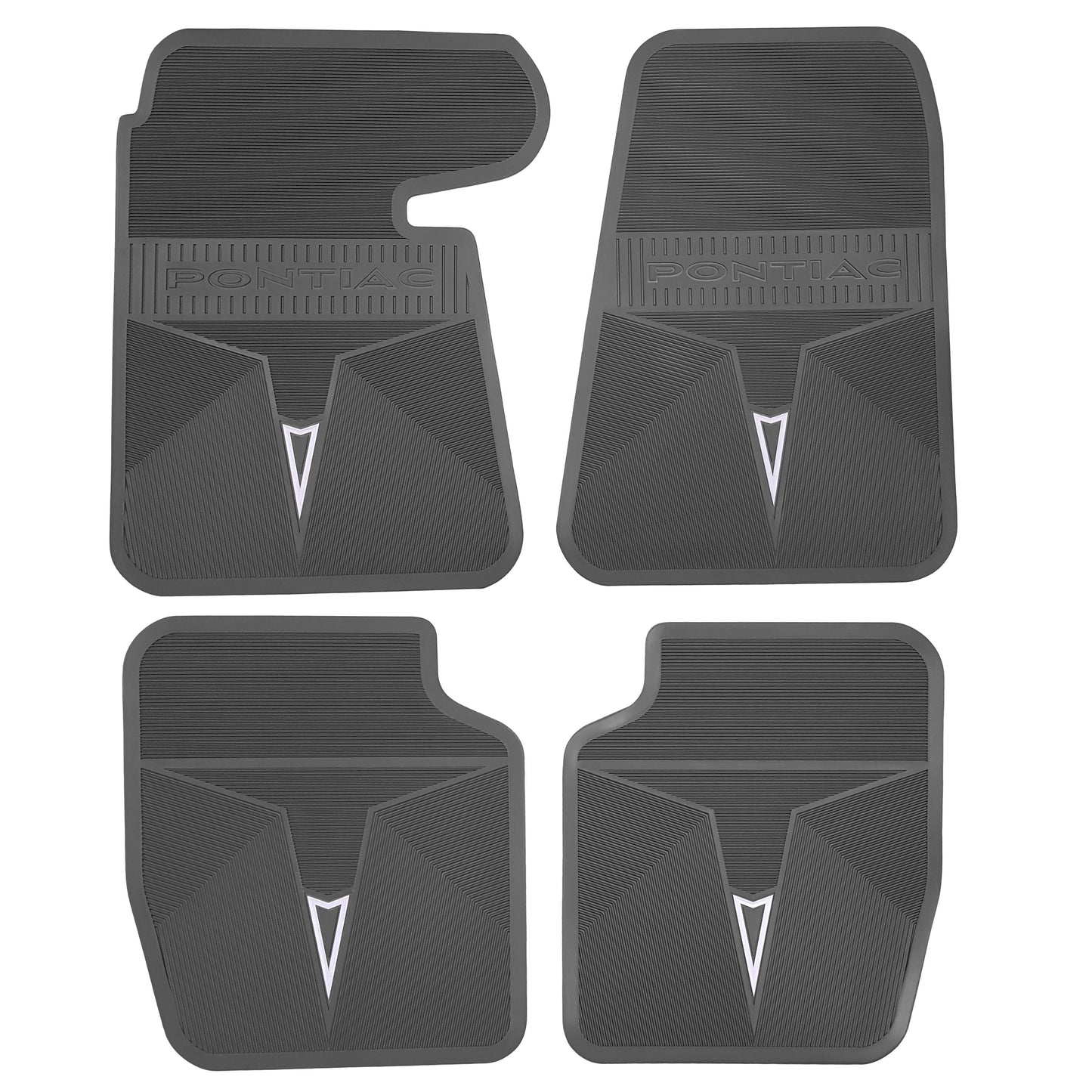 68-70 PONTIAC BONNEVILLE/CATALINA & 68 GRAND PRIX ORIGINAL REPRODUCTION' FLOOR MATS - GRAY