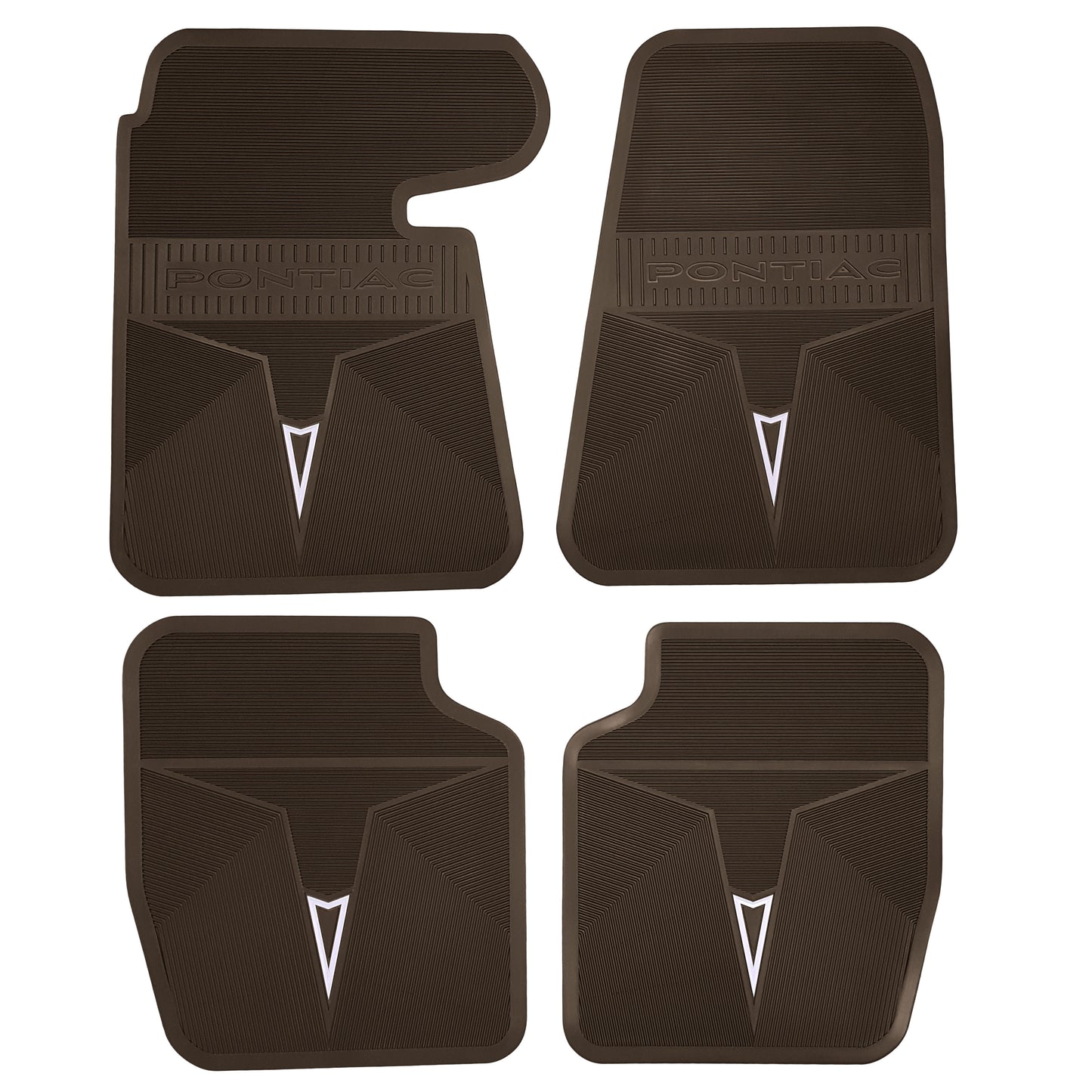 68-70 PONTIAC BONNEVILLE/CATALINA & 68 GRAND PRIX ORIGINAL REPRODUCTION' FLOOR MATS - BROWN
