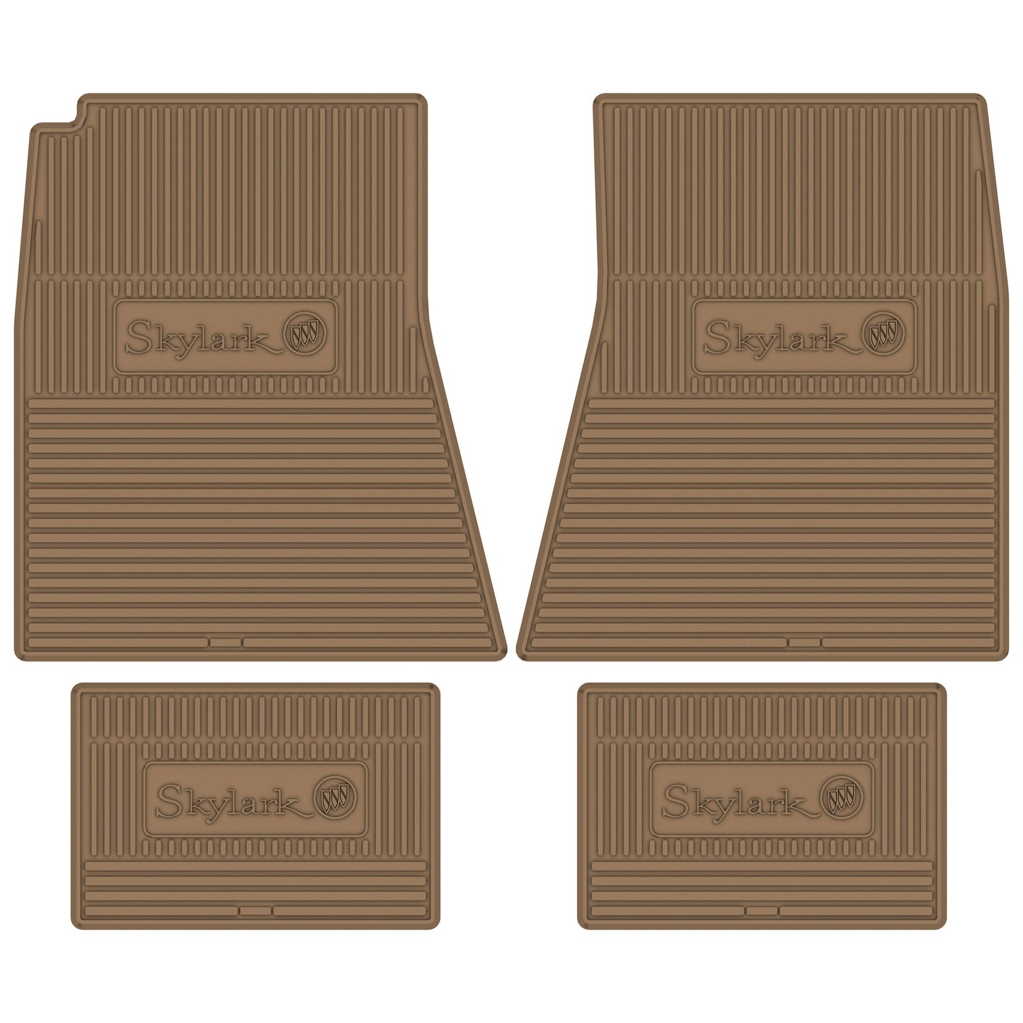 68-72 BUICK 'SKYLARK W/ TRI-SHIELD' FLOOR MATS - TAN