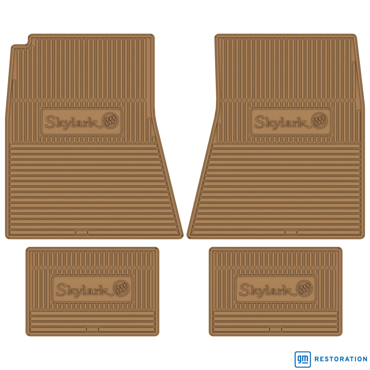 68-72 BUICK 'SKYLARK W/ TRI-SHIELD' FLOOR MATS - GOLD