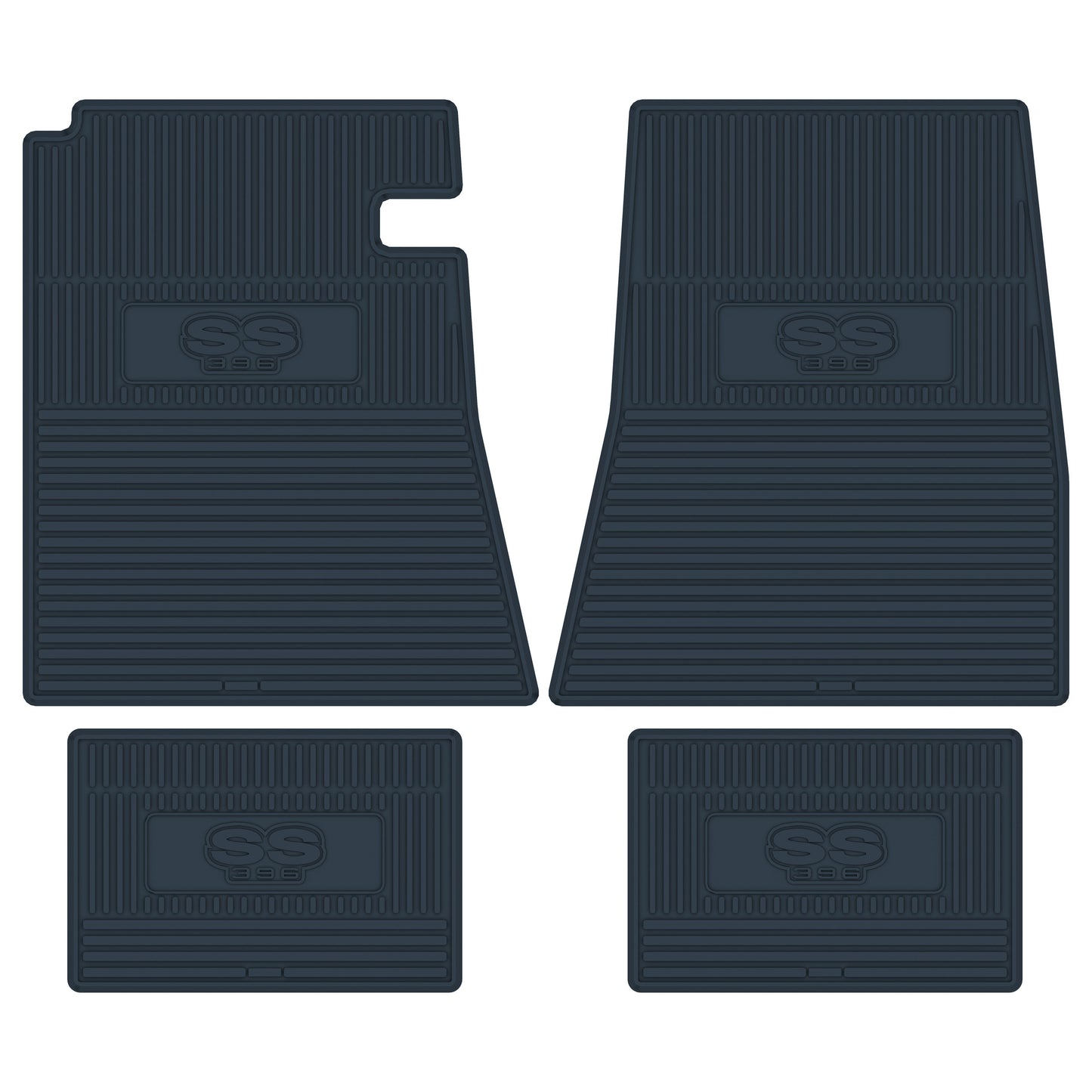 66-67 CHEVROLET CHEVELLE 'SS 396' FLOOR MATS - DARK BLUE