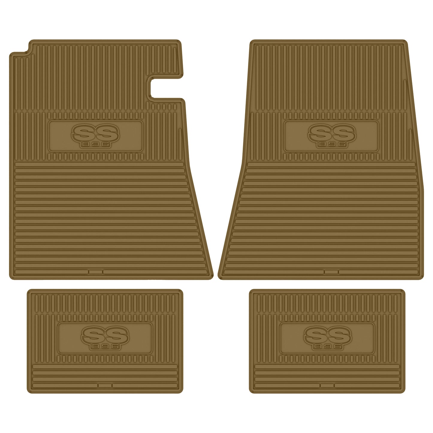 66-67 CHEVROLET CHEVELLE 'SS 396' FLOOR MATS - GOLD