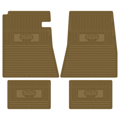 66-67 CHEVROLET CHEVELLE 'SS 396' FLOOR MATS - GOLD