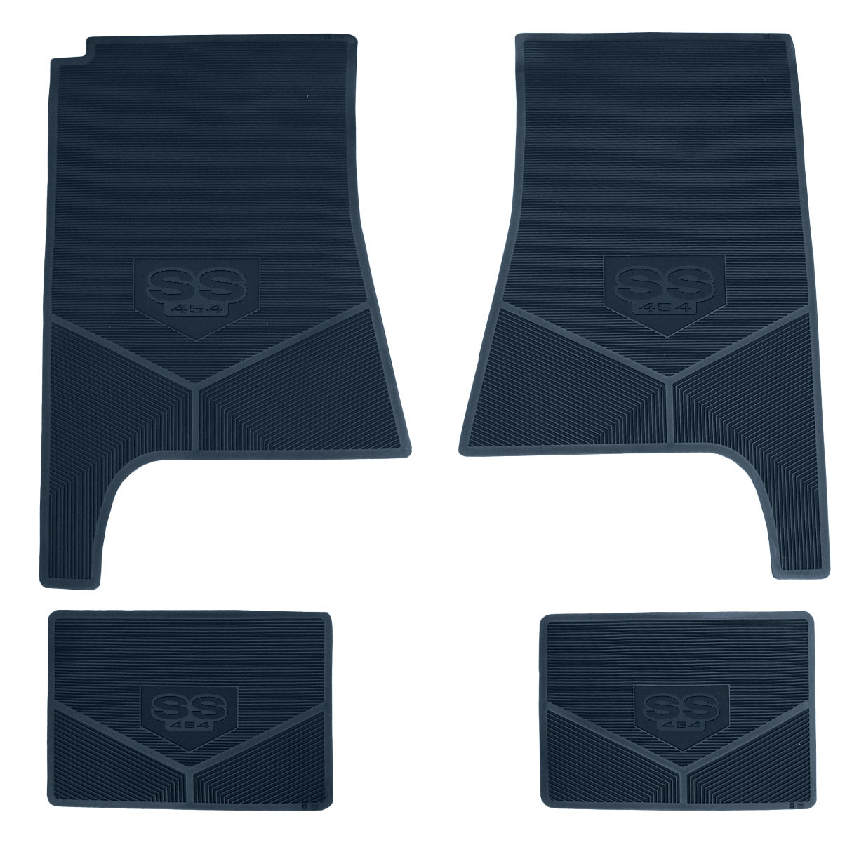 68-72 CHEVROLET CHEVELLE 'SS 396' FLOOR MATS - DARK BLUE