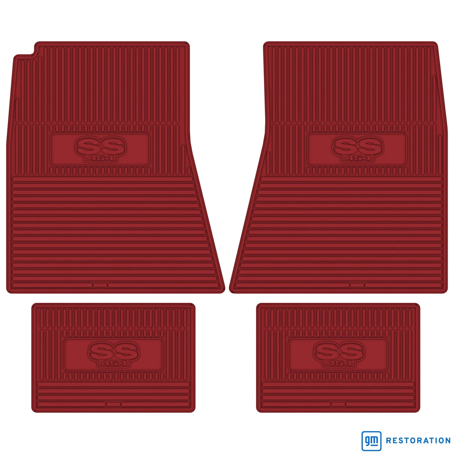 70-72 CHEVROLET CHEVELLE 'SS 454' FLOOR MATS - RED