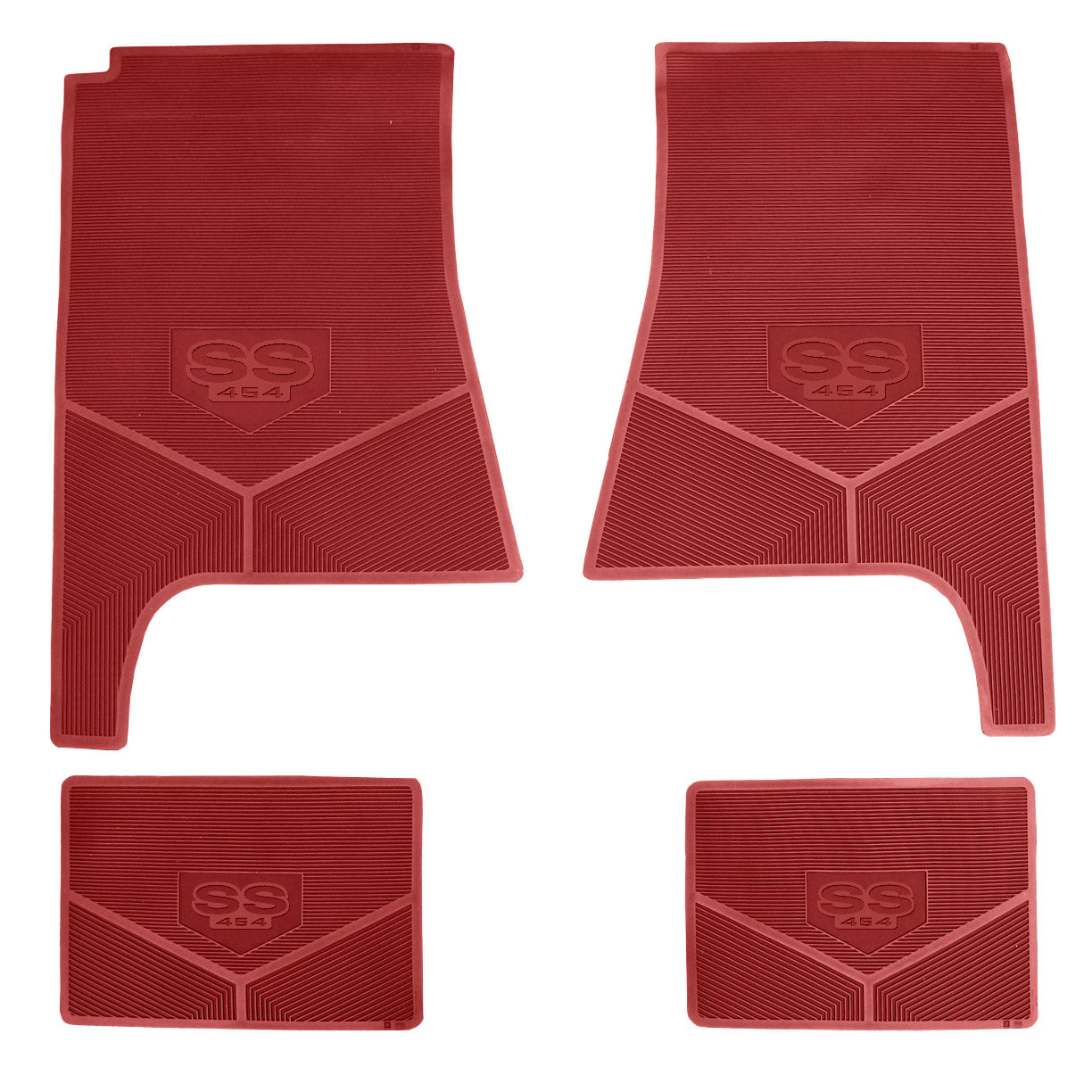 70-72 CHEVROLET CHEVELLE 'SS 454' FLOOR MATS - RED