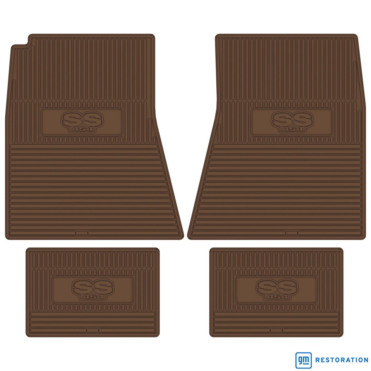 70-72 CHEVROLET CHEVELLE 'SS 454' FLOOR MATS - SADDLE