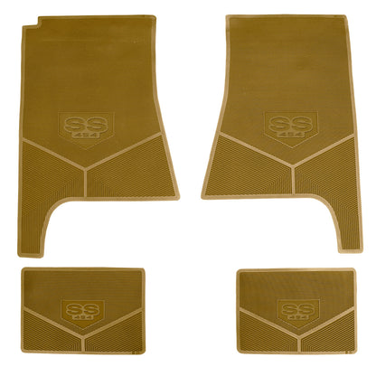 68-72 CHEVROLET CHEVELLE 'SS 396' FLOOR MATS - GOLD
