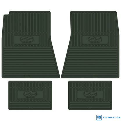 68-72 CHEVROLET CHEVELLE 'SS 396' FLOOR MATS - GREEN