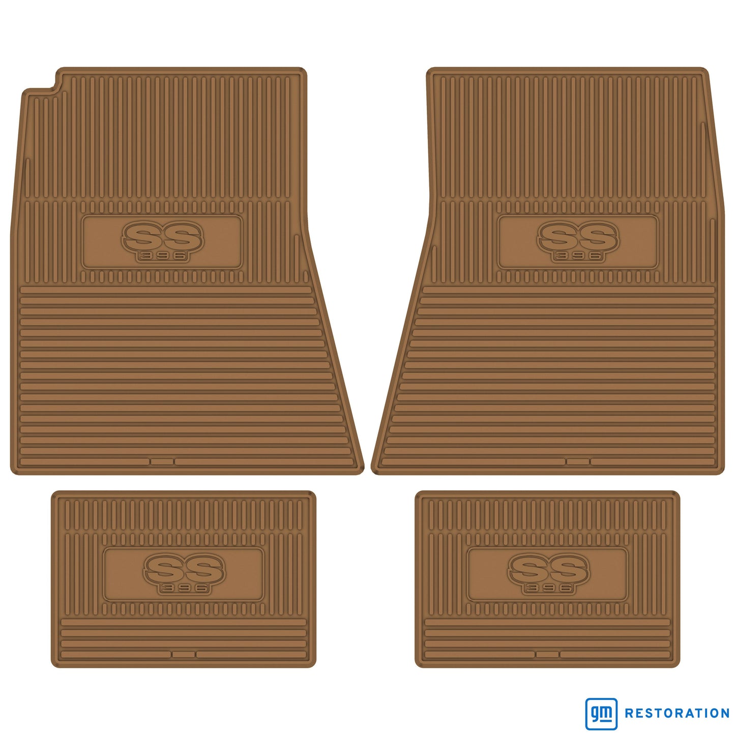 68-72 CHEVROLET CHEVELLE 'SS 396' FLOOR MATS - GOLD
