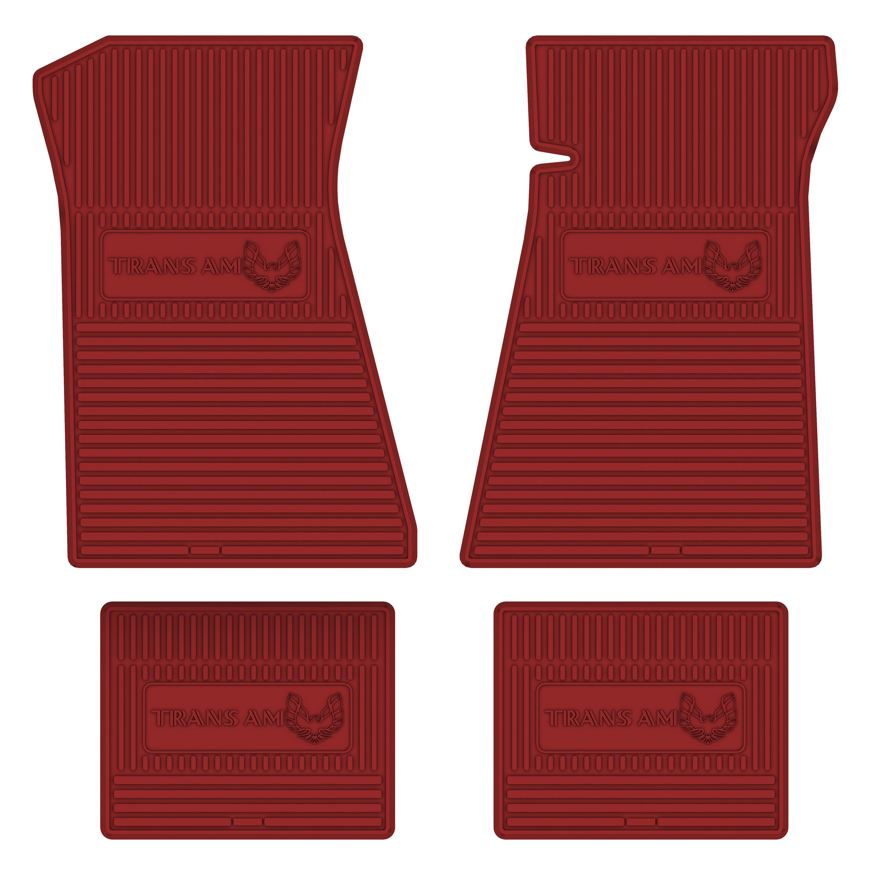 1975-1978 Trans-Am Vinyl Floormats Red - Legendary Auto Interiors
