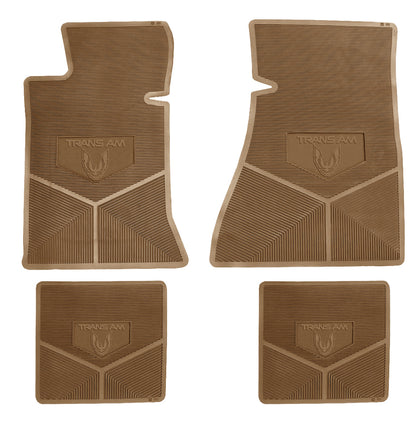 82-92 PONTIAC 'TRANS-AM' FLOOR MATS - TAN