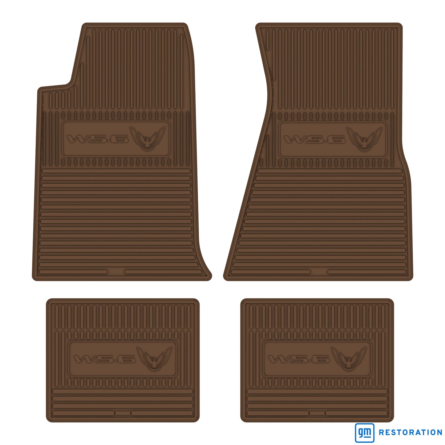 96-02 PONTIAC TRANS-AM 'WS.6' FLOOR MATS - DARK SADDLE