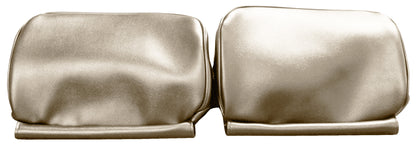 67 GM A-BODY BENCH SEAT 'NON-ZIPPERED' HEADREST COVERS - PARCHMENT