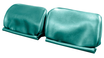 66 GM A-BODY BENCH SEAT 'NON-ZIPPERED' HEADREST COVERS - SRM LIGHT TURQUOISE