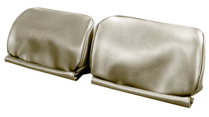 66-67 GM A-BODY BUCKET SEAT 'NON-ORIGINAL' HEADREST COVERS - PARCHMENT