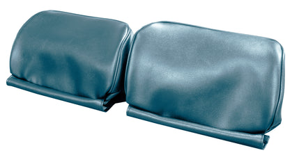 66-67 GM A-BODY BUCKET SEAT 'NON-ORIGINAL' HEADREST COVERS - LIGHT BLUE