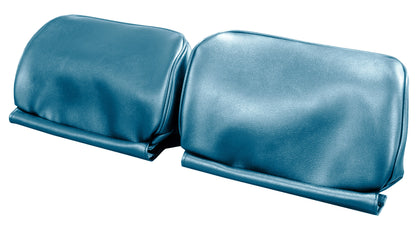 66 GM A-BODY BUCKET SEAT 'NON-ORIGINAL' HEADREST COVERS - BRIGHT BLUE