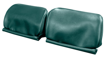 67 GM A-BODY BUCKET SEAT 'NON-ORIGINAL' HEADREST COVERS - DARK TURQUOISE