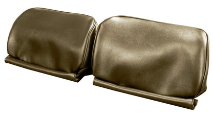 67 GM A-BODY BUCKET SEAT 'NON-ORIGINAL' HEADREST COVERS - GOLD