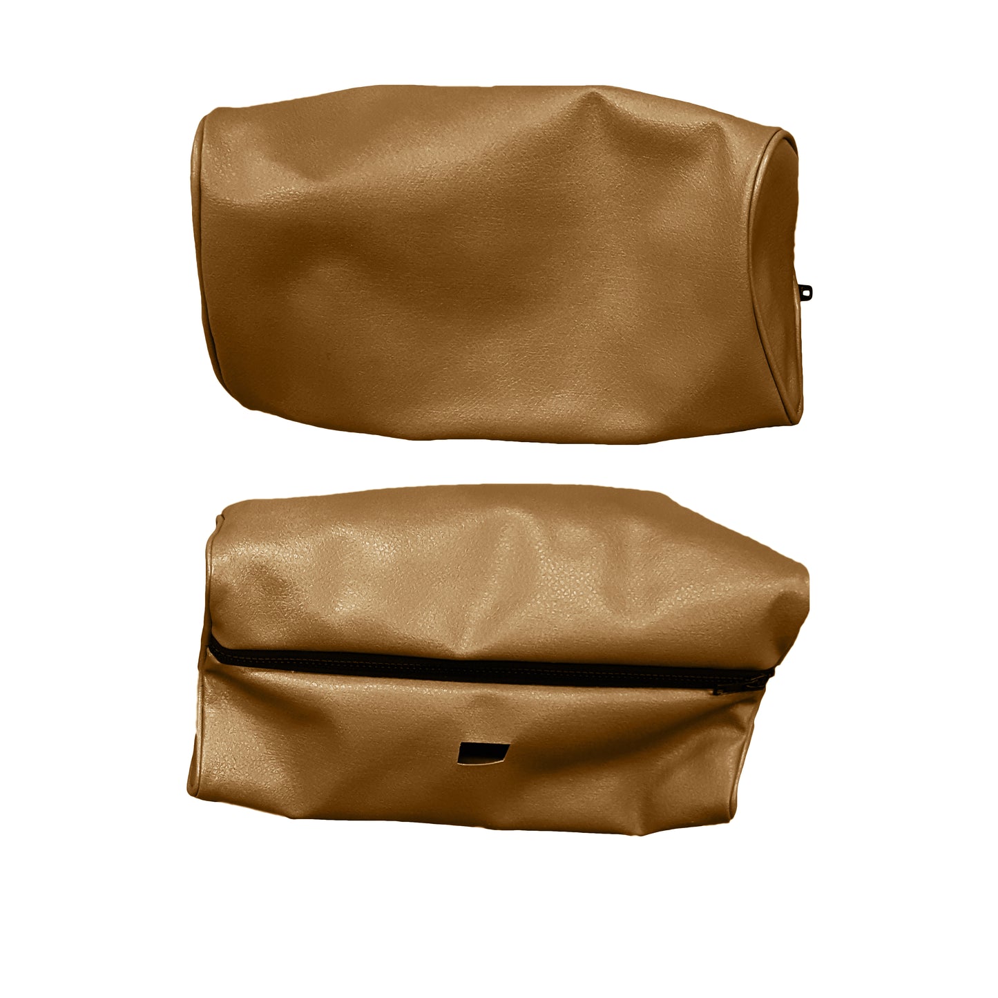 69 JAVELIN/AMX 'ZIPPERED' HEADREST COVERS - SADDLE