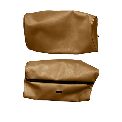 69 JAVELIN/AMX 'ZIPPERED' HEADREST COVERS - SADDLE