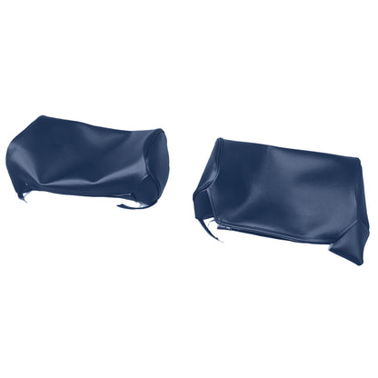 69 CHRYSLER 300 BUCKET SEAT HEADREST COVERS - (COACHMAN GRAIN) - NAVY