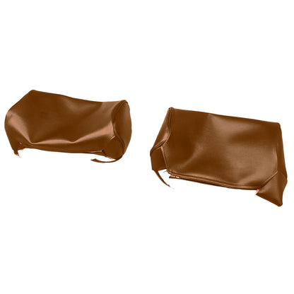 69 DODGE/PLYMOUTH B-BODY BENCH SEAT HEADREST HEADREST COVERS (COACHMAN GRAIN) - BRONZE