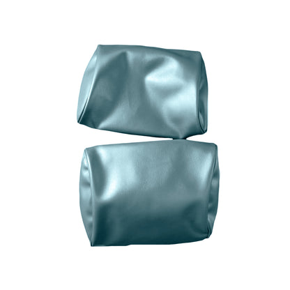 69 GM A-BODY BENCH SEAT HEADREST COVERS - LIGHT BLUE
