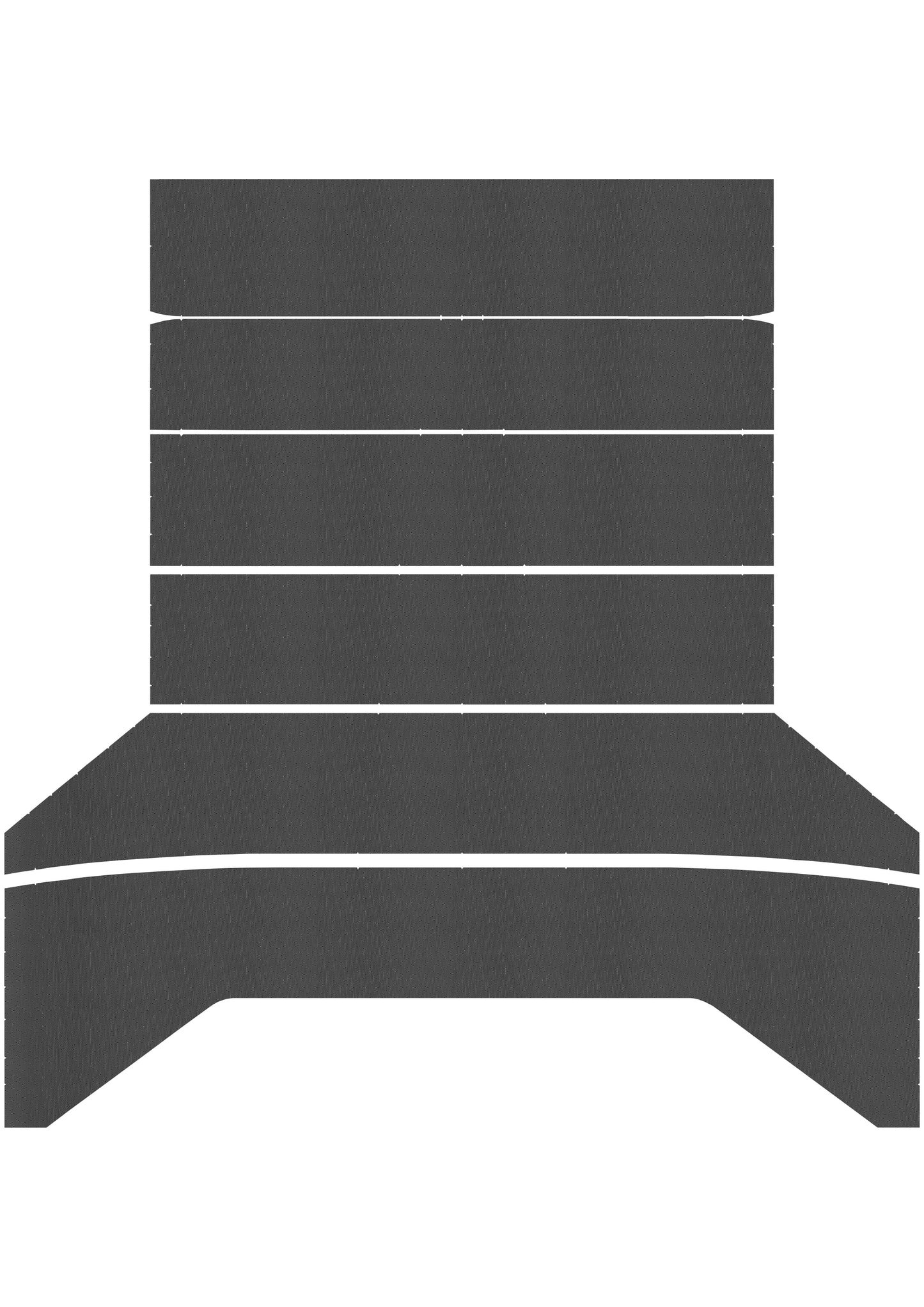 63 440/POLARA/POLARA 500 HARDTOP HEADLINER (WEYMOUTH PERFORATED) - BLACK