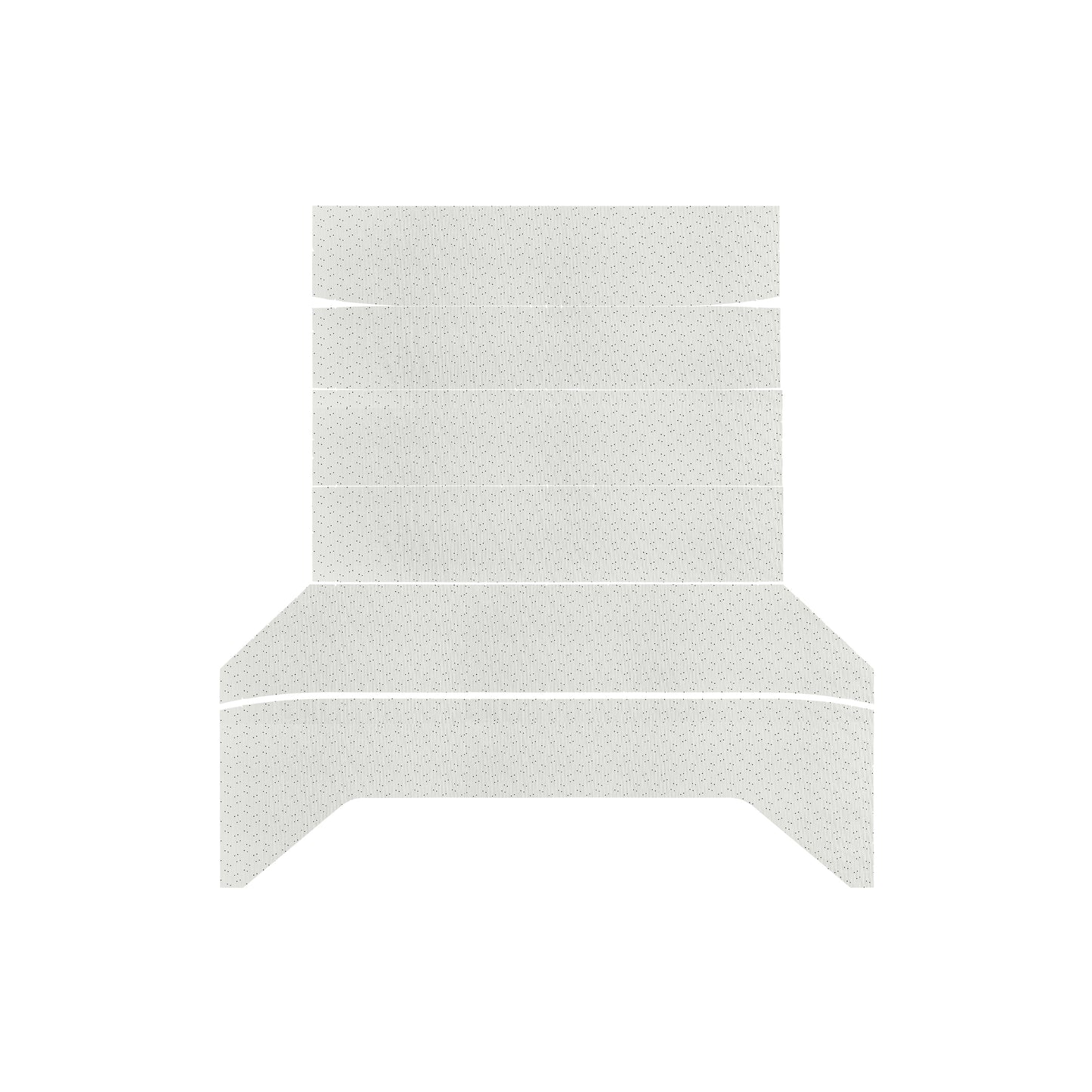 63 DODGE 330/440 SEDAN HEADLINER  (WEYMOUTH PERFORATED) - WHITE